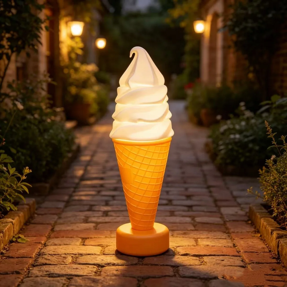 60cm Ice Cream Model Lamp Ice Cream Dessert Shop Is a Tool to Attract Customers. Cream Advertising Mode