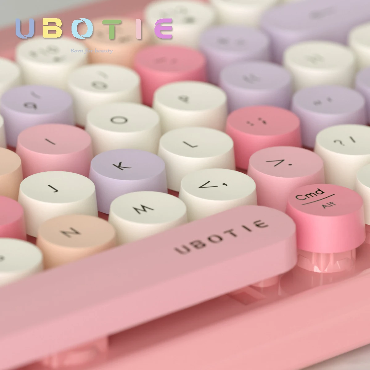 UBOTIE Bluetooth Wireless Keyboard For IOS Android Windows Tablet Colorful Portable Bluetooth Keyboard For iPad Air Mini Pro