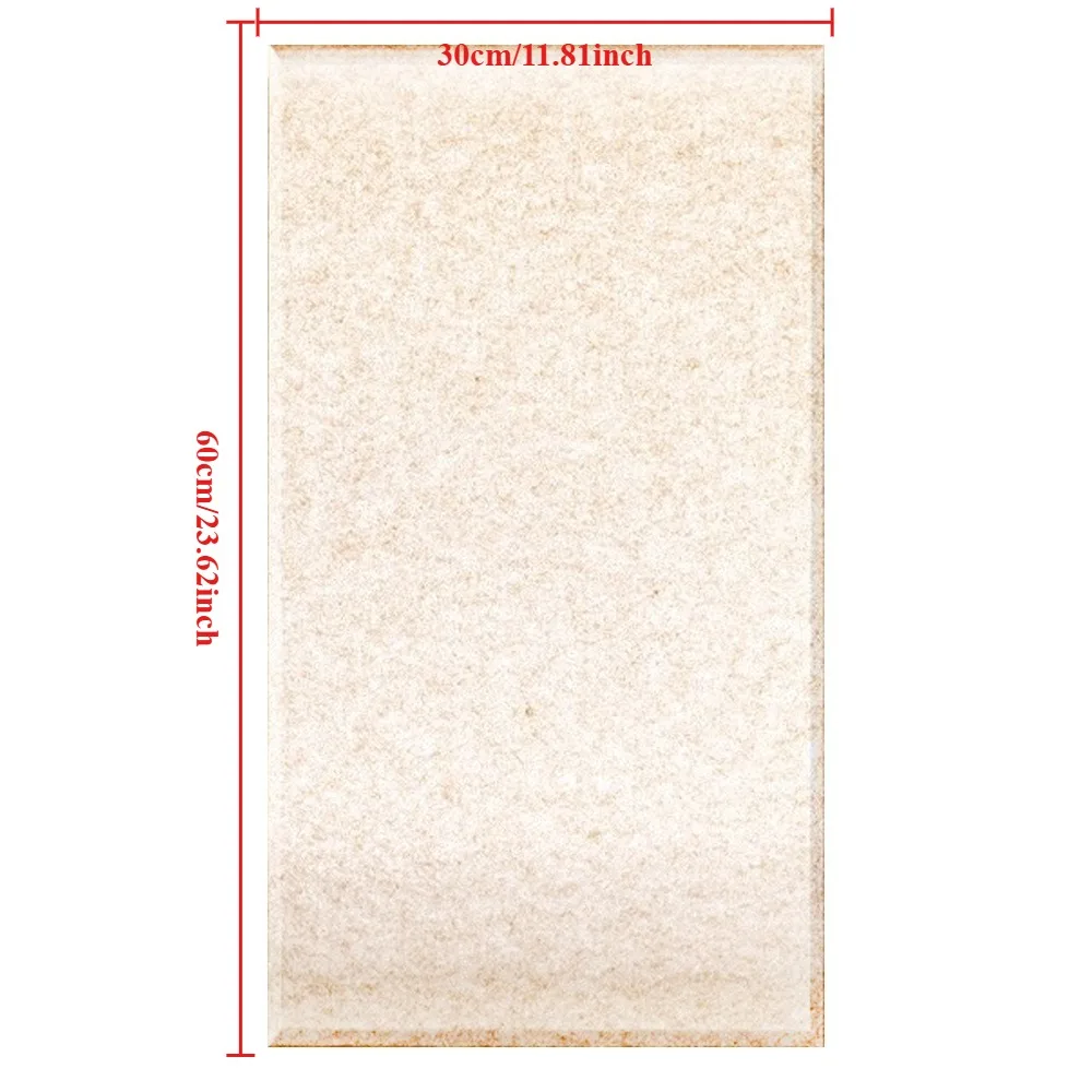 30x60cm 5 Pcs Felt Acoustic Panel Soundproof Wall Tile Self-Adhesive for Bedroom Walls Doors Home Studio Noise Reduction