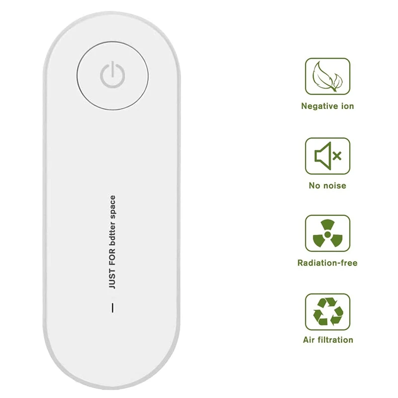 ไอออนลบเครื่องกรองอากาศ Plug-In,แบบพกพาขนาดเล็กเครื่องกำเนิดไฟฟ้าไอออนลบลบกลิ่น,มลพิษ,ควันและอื่นๆ EU Plug