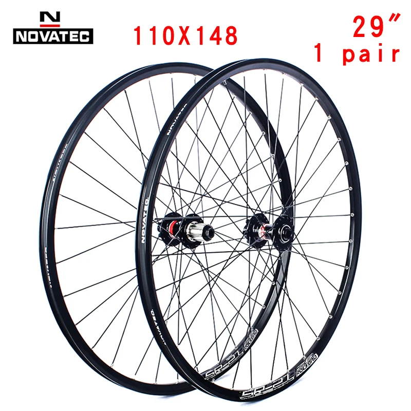Novatec 26/27.5/29 inch mountainbike wielset D041/D442 15X100/110 12X142/148 7-11 speed 32H schijfrem Thru MTB fietswiel