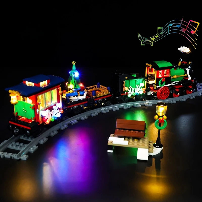 

No Model LED Lighting Set Suitable for Winter Holiday Train Creator Expert 10254(Not Included Building Blocks)
