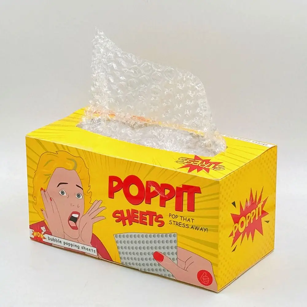 Bubble Paper Film Mini Bubble Wrap Transparent Press Pinch Burst Bubble Pumping Paper Circular Bubble Poppit Stress Sheets