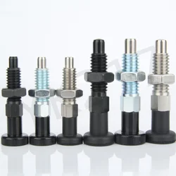 YK217 Stainless Steel Quick Release Locating Pin Hand Retractable Spring Index Bolts Indexing Plungers With Nuts