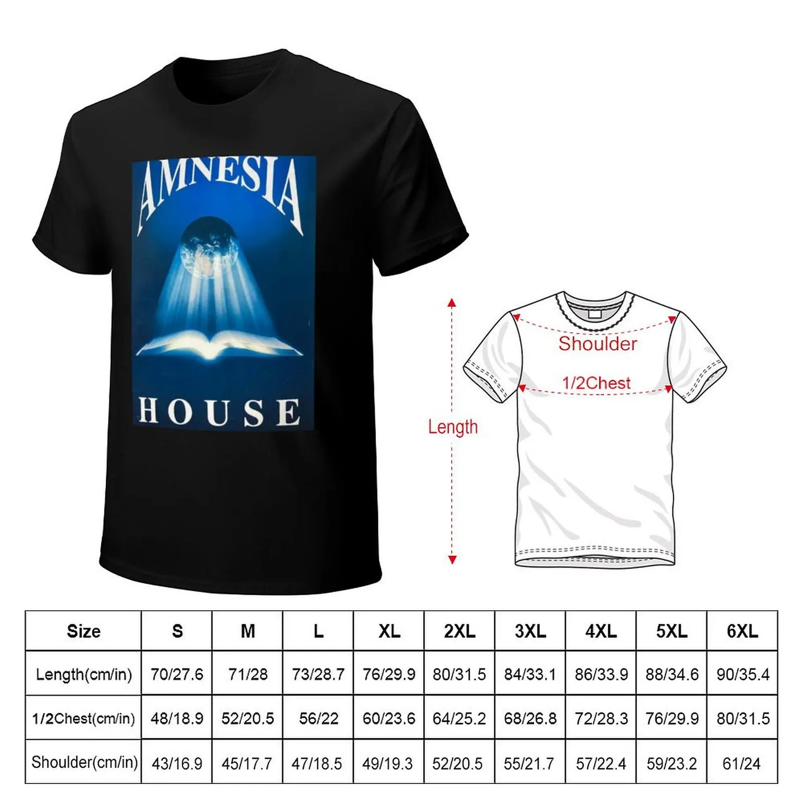 Amnesia House Rave Flyer T-Shirt anime t shirts customs fashion shirts tee shirts for men