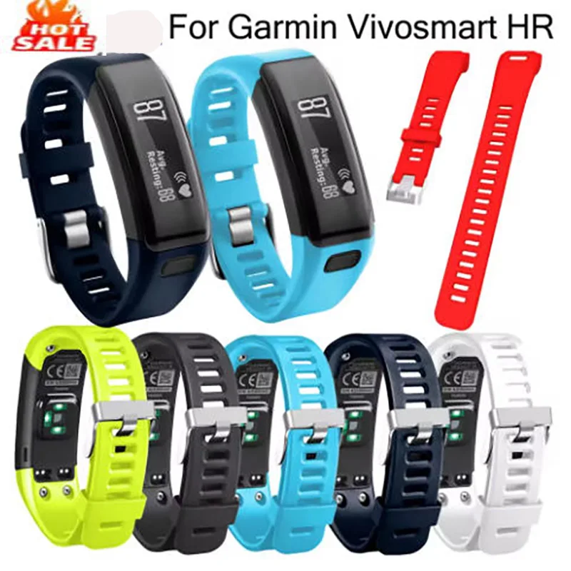 Sport Silicone Replacement Watchstrap for Garmin Vivosmart HR Coloful Watchband for Garmin Vivoactive HR Smart Rubber Straps