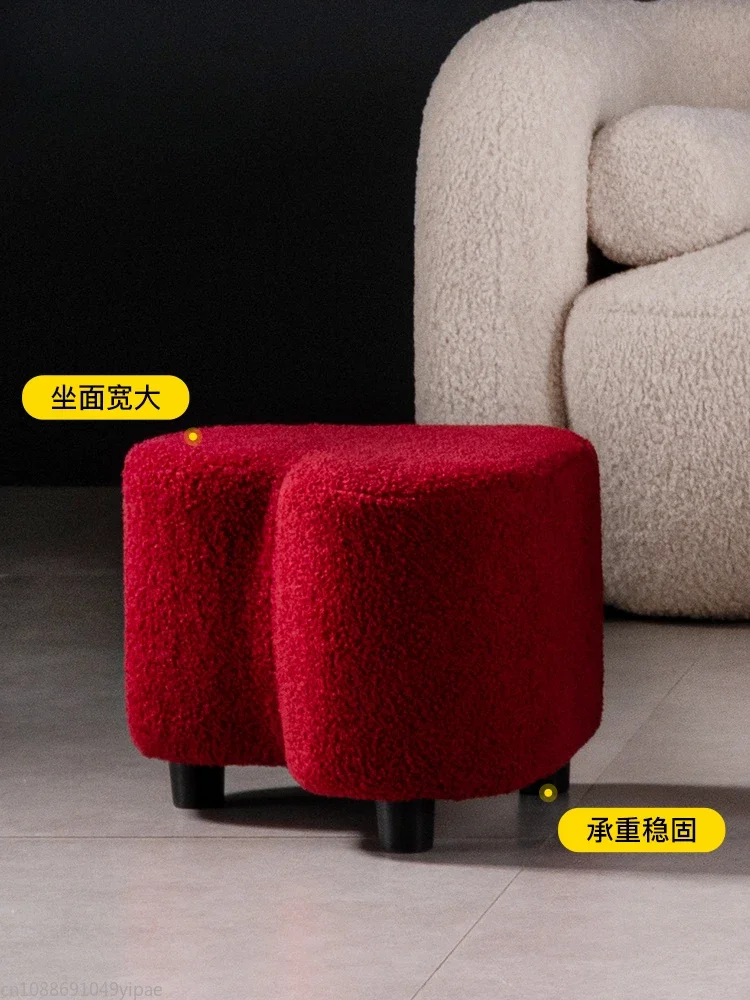 Creative Soft Pack Low Stool Home Living Room Small Apartment Shoe Changing Stool Dopamine Furniture