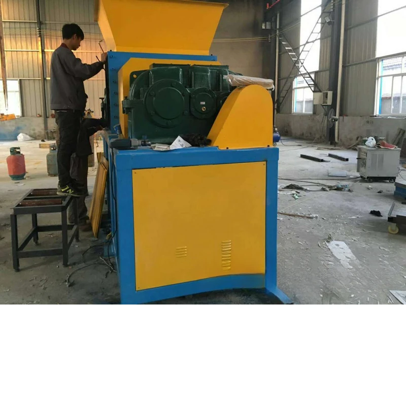 600 multifunctionele versnipperaar IJzertrommelbreker Tweeassige krachtige breker Draad, kabel, schrootijzer, kunststof, dubbele as