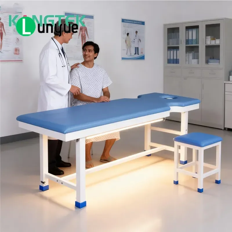 Steel Pediatric Examination Bed for Clinic Hospital Patient Checkup Durable New Design Medical Furniture