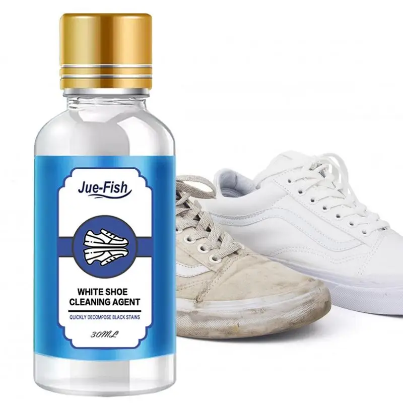 30ml Fast White Shoes Stain Polish Cleaner Gel Sneaker Whiten Cleaning Dirt Remover Set For Sneaker Remove Yellow Edge Cleaner