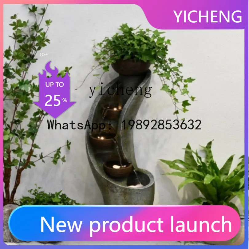 A30  Flowing Water Fountain Feng Shui Humidifier Wealth-Attracting Ornament Home Balcony Decoration