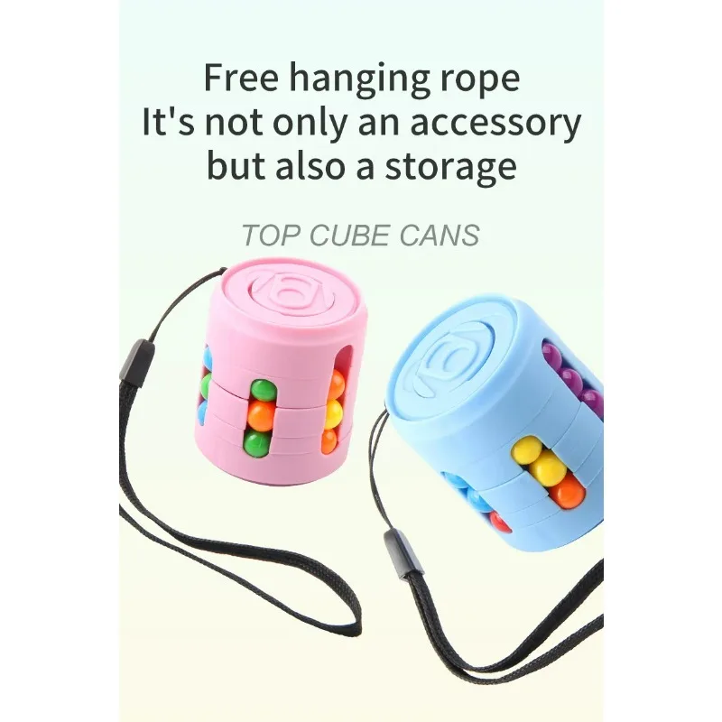 ลูกปัดสีสันสดใสสำหรับเด็กและผู้ใหญ่ ของเล่นหมุนนิ้วคลายเครียด ฟังก์ชั่นหลากหลาย