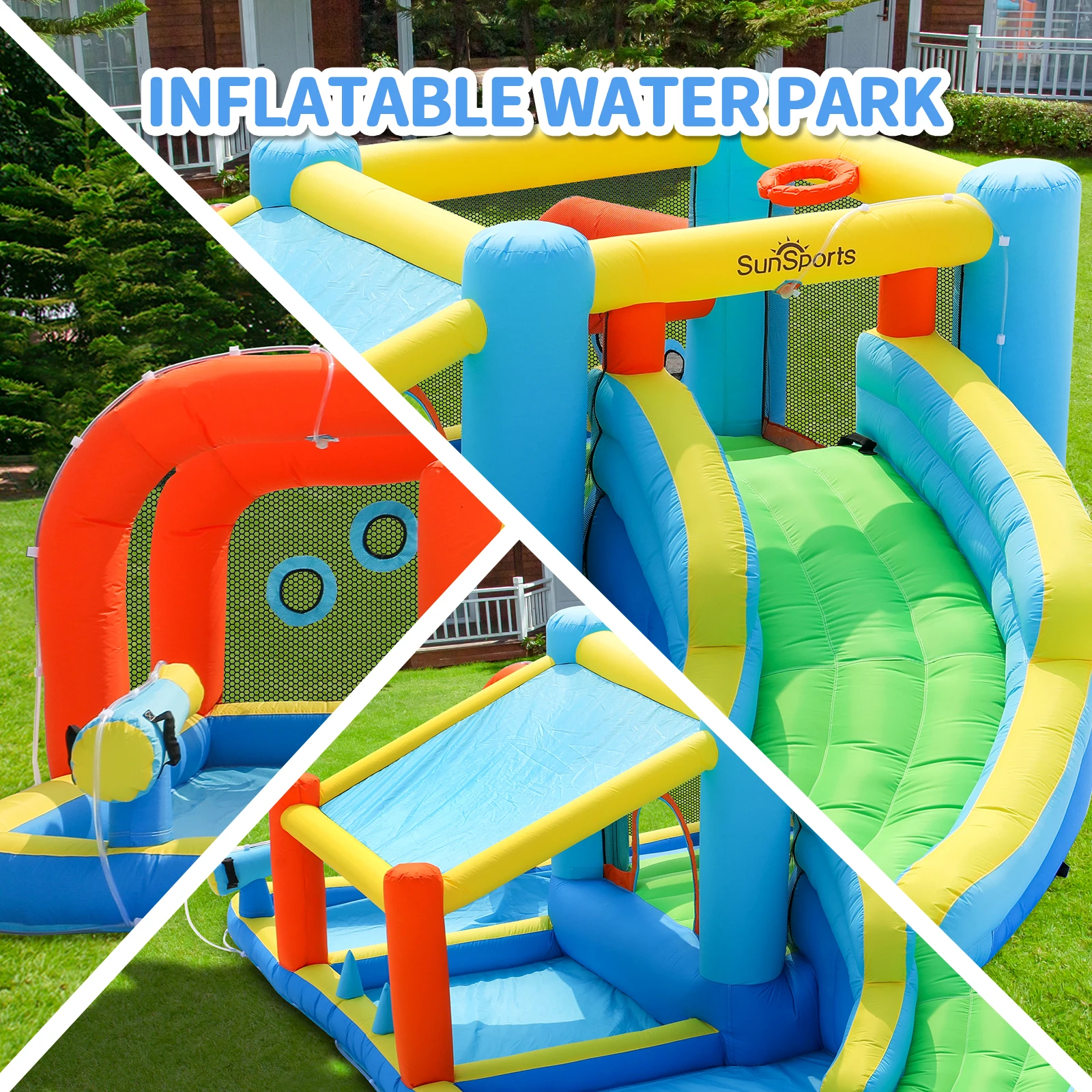 Infla Waterslide Children's Large Infla Water Park Party
