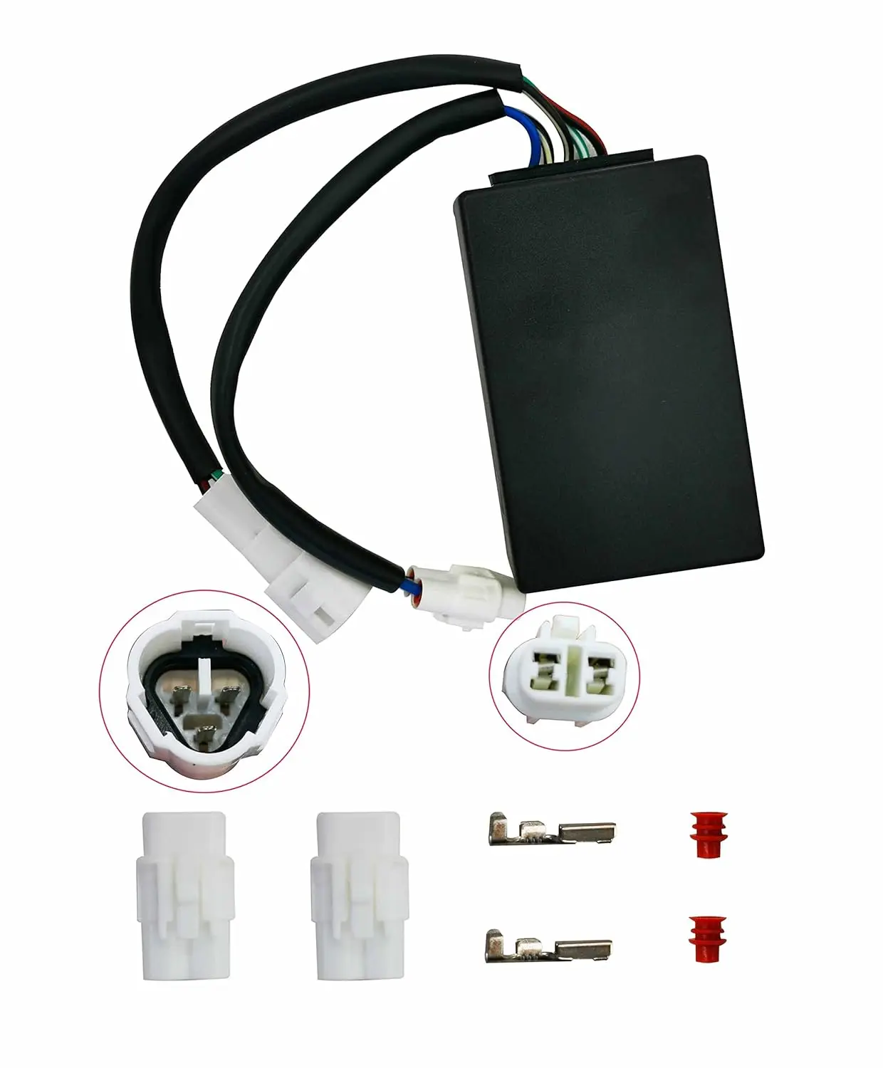 Ignition CDI Box&Ignition Coil&Starter Solenoid Relay Replacement for Kawasaki Bayou 300 KLF300 1989-2004