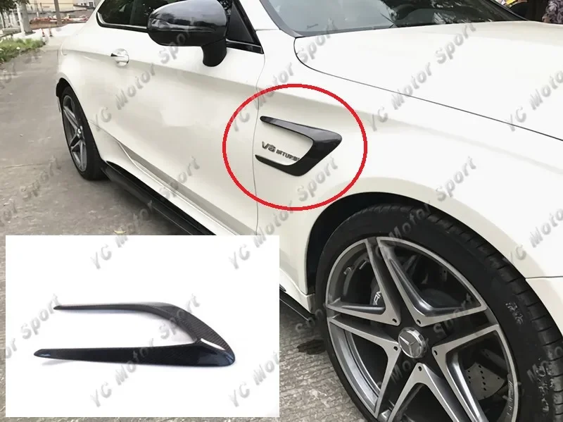 

Car Accessories Carbon Fiber Front Fender Vent Fit For 2015-2016 MB W205 C63 Coupe Front Fender Vents