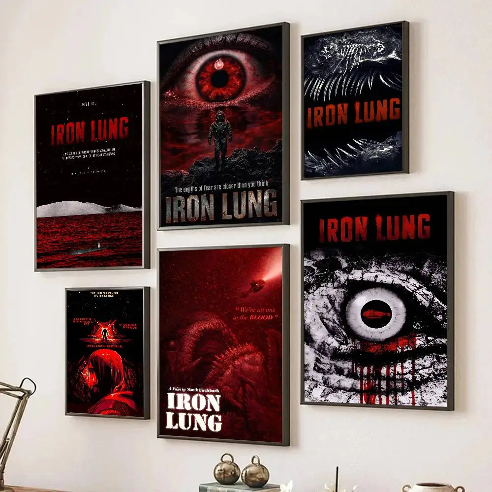 Latest Horror Movies Iron Lung Poster Self-adhesive Art Room Entrance Restaurant Wall Decor Art Painting