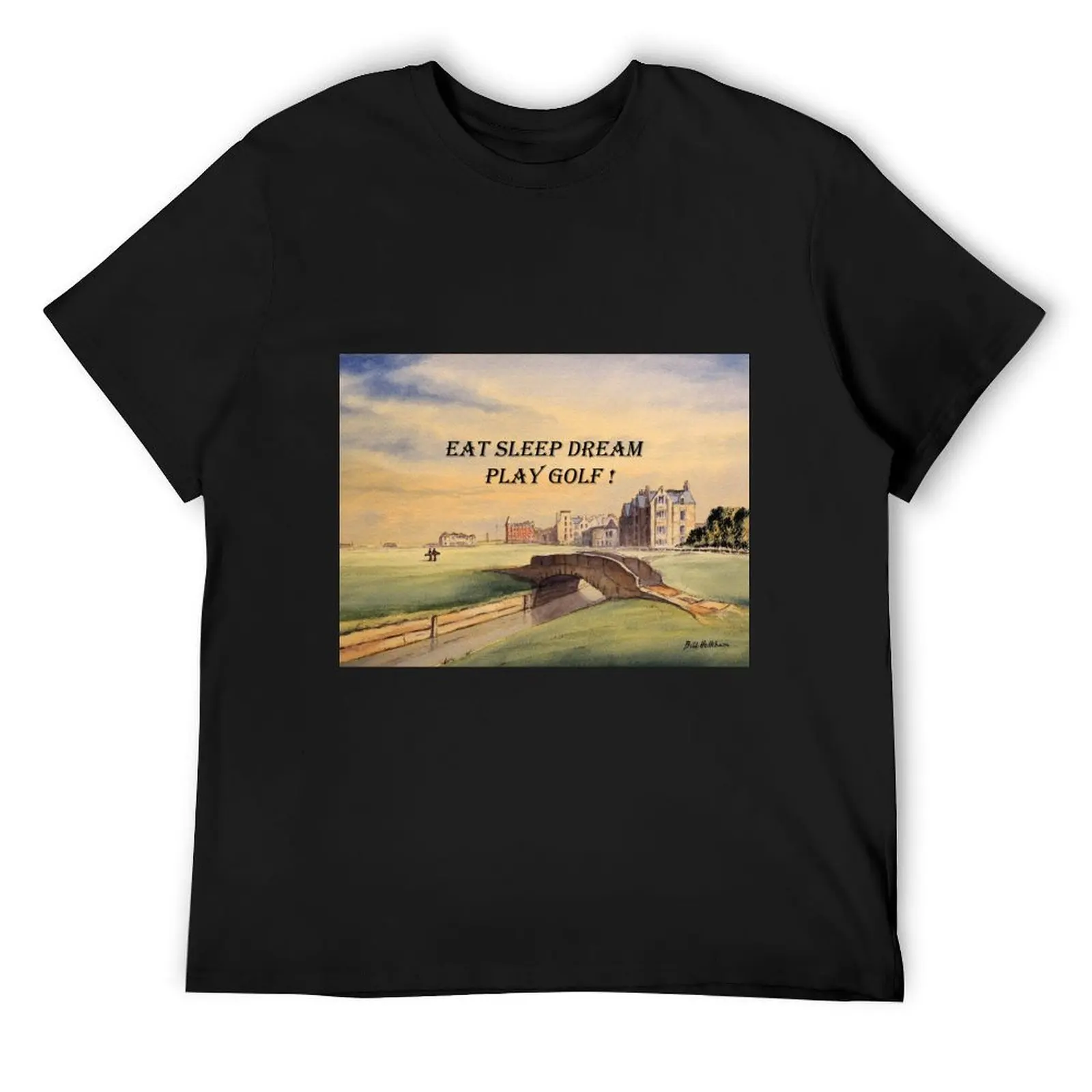 Футболка EAT SLEEP DREAM PLAY GOLF, футболка с аниме, футболка с короткими рукавами, футболки с аниме, футболка для мужчин