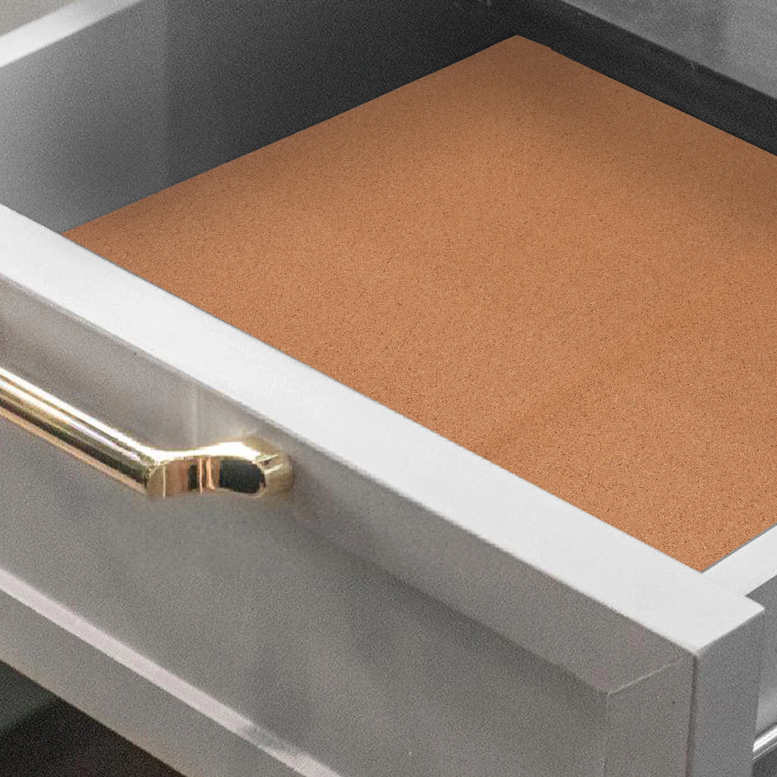 

2 Sheets 30x40cm Cork Drawer Liner High Density Kitchen Cabinet Shelf Mats Anti Moisture Vibration Absorption Tool Parts