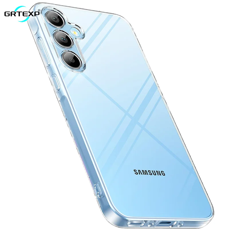 Ultra cienkie, luksusowe, matowe, silikonowe etui dla Samsung Galaxy A55 A35 A25 A15 A05 A05S 5G Black Slim Frosted Back Cover ﻿
