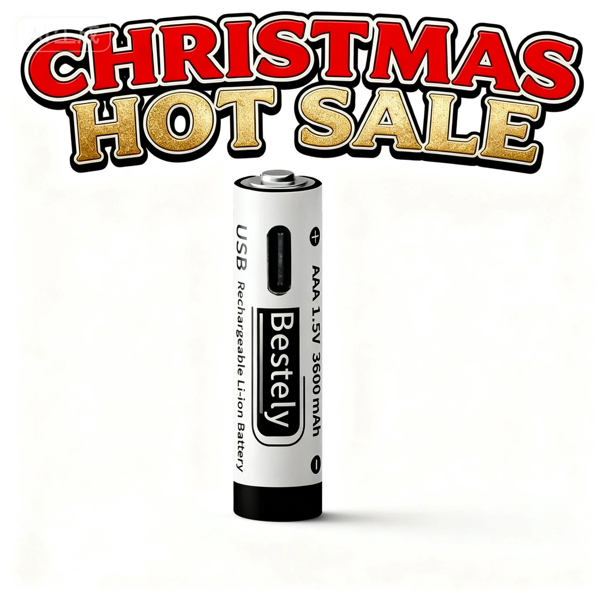 

Bestely 1.5V AAA Lithium Battery 3600mWh USB-C Fast Charge 2000 Cycles for Wireless Mouse/Camera