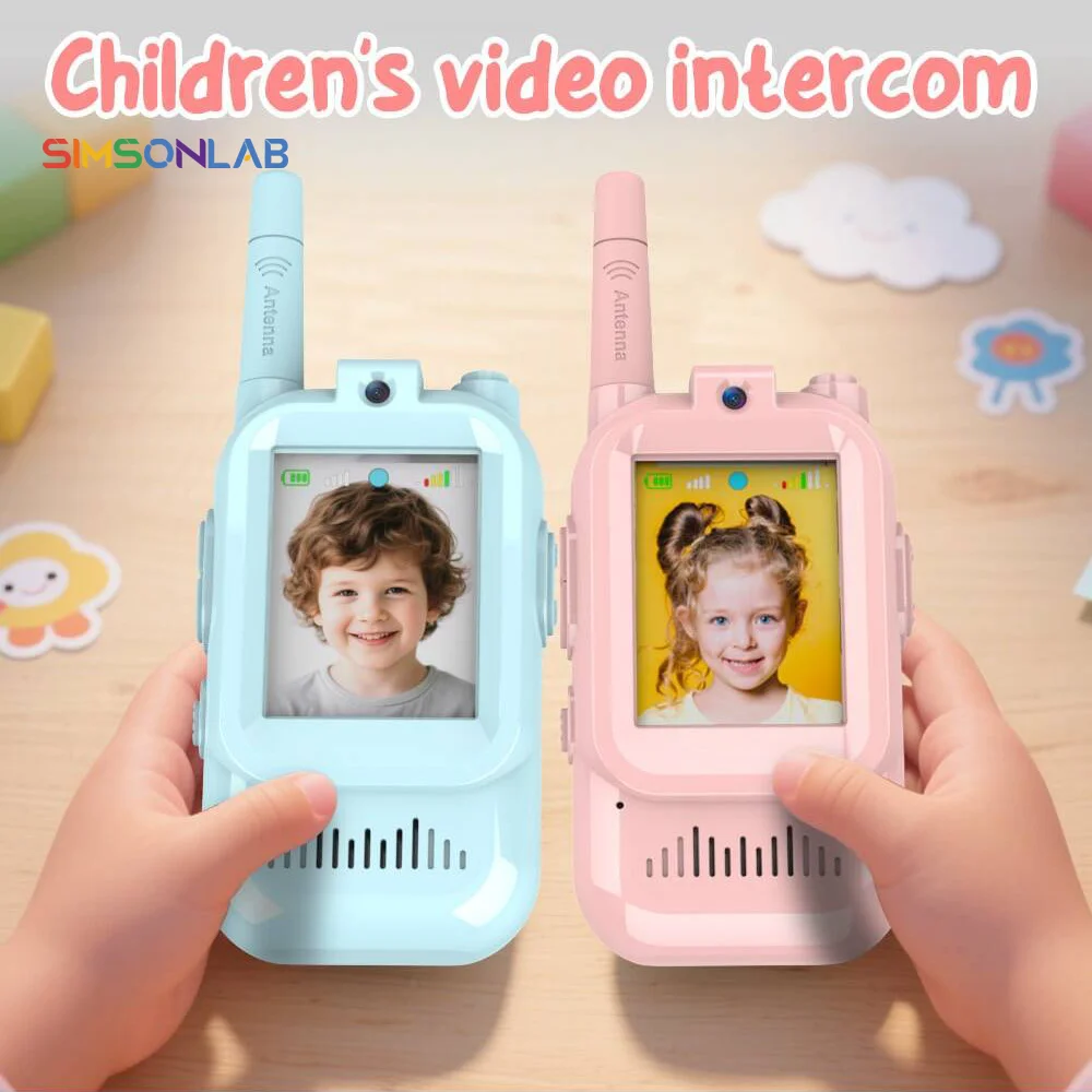 

Kids Video Walkie Talkies 2-inch High-definition Screen for Camping Home Outdoor Funny Toys Clear Sound Quality Christmas Gift