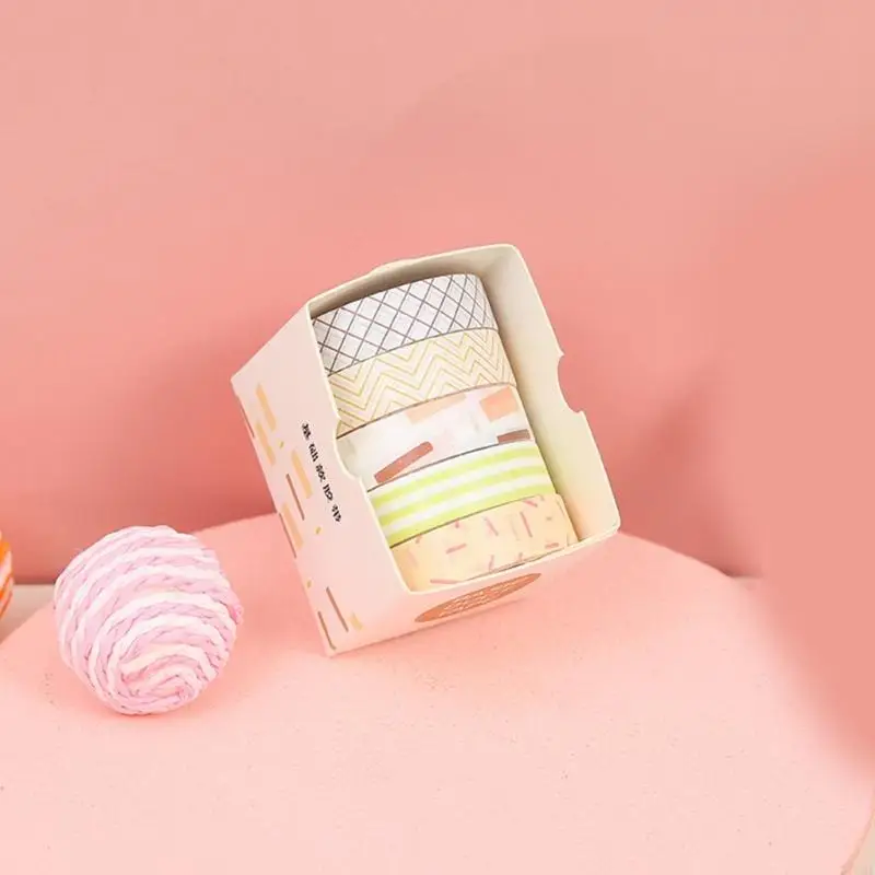 F3MA 5Rolls Scrapbooking nastro per arte artigianale da 10mmx2m per il diario diario artigianale