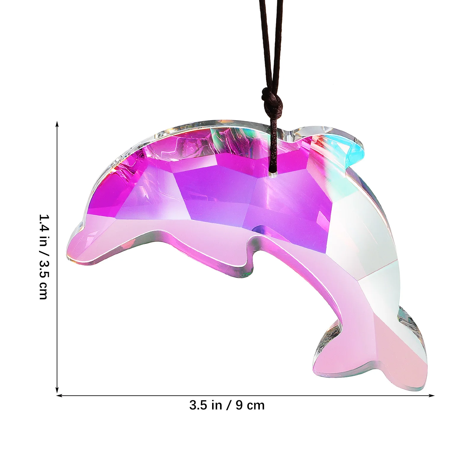 Colorful Dolphin Hanging Sun Catcher Prism Pendant Home Decor Indoor Window Marine Ornament Hanging Sun Catcher