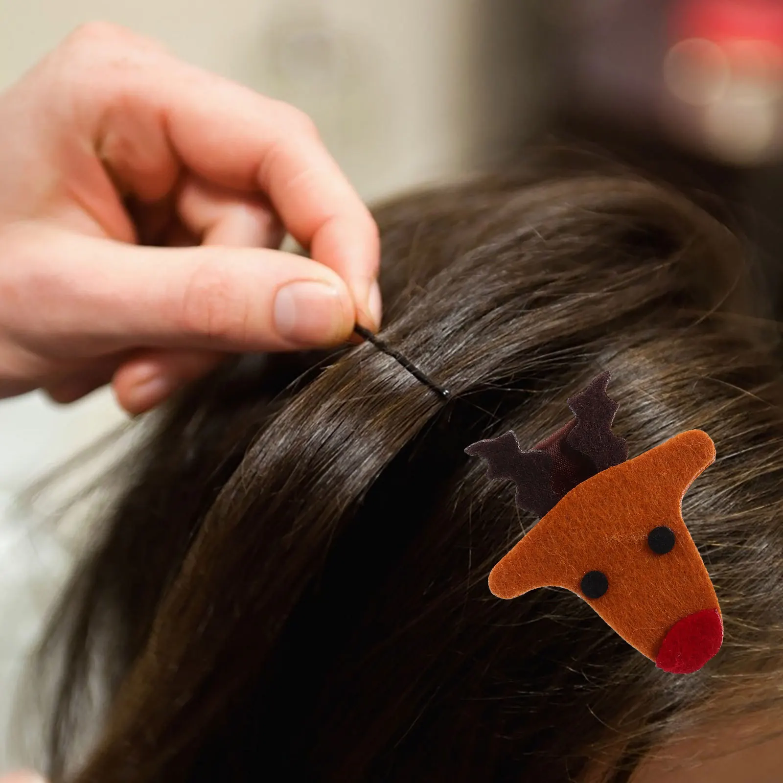 4 قطع من إكسسوارات شعر عيد الميلاد، دبوس شعر على طراز عيد الميلاد، مشابك جميلة لتزيين الحفلات، مشابك شعر لعيد الميلاد، غطاء رأس لعيد الميلاد #3