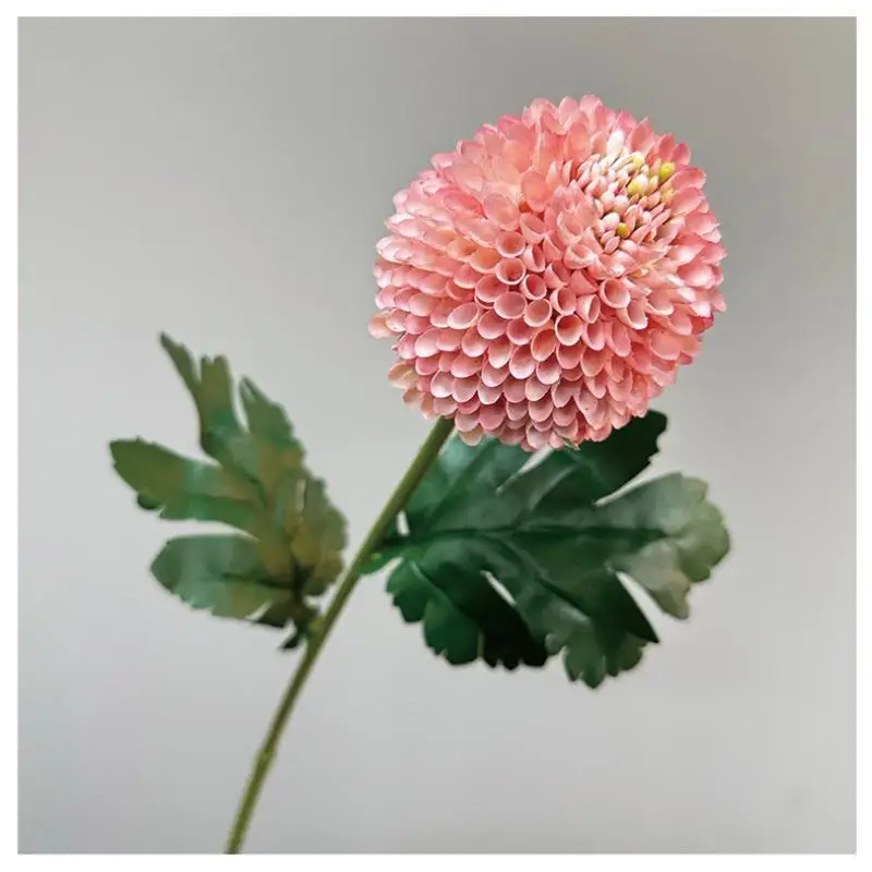 Einzelner Stiel Realistische Künstliche Allium-Kugel Gefälschte Chrysanthemenblume für Hochzeitssträuße Heim Garten Büro Dekoration Zubehör – Detail 14
