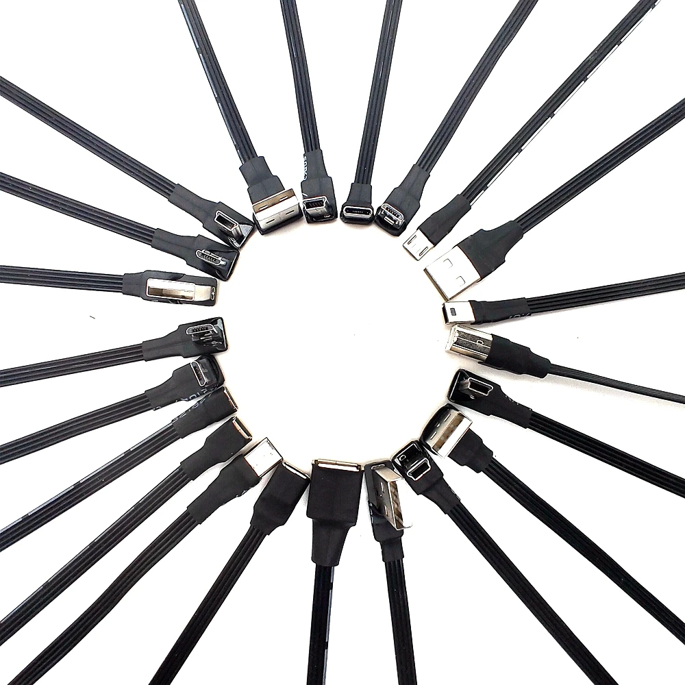 Mini conector Usb para Raspberry pie, 1 piezas de alta calidad, 10cm, 20CM, 30CM, negro, 4 cables de alimentación de 5 hilos, pelado, 2A corriente máxima, DIY