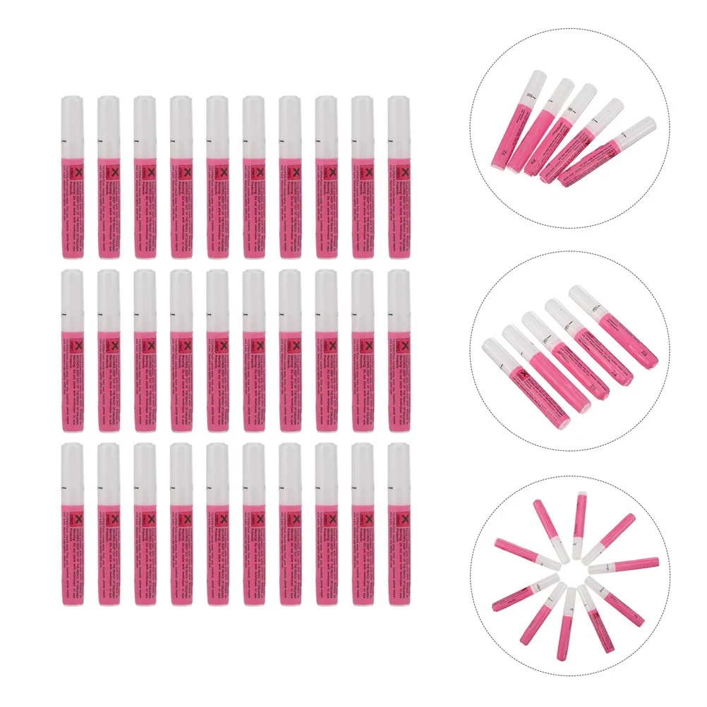 

30pcs Nail Glue Fast Special Nail Glue Sticky Quick-Drying Strong Bonding Durable For Diy Home Salon Use Assorted Colors