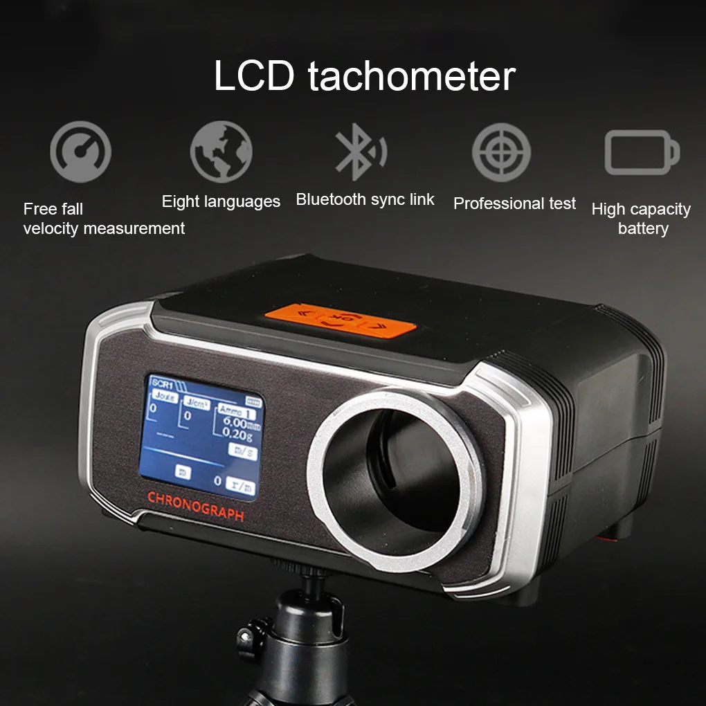 بلوتوث متوافق كرونوغراف سرعة متر سرعة شاشة LCD عرض أدوات قياس السرعة مقلاع القوس سرعة متر #3
