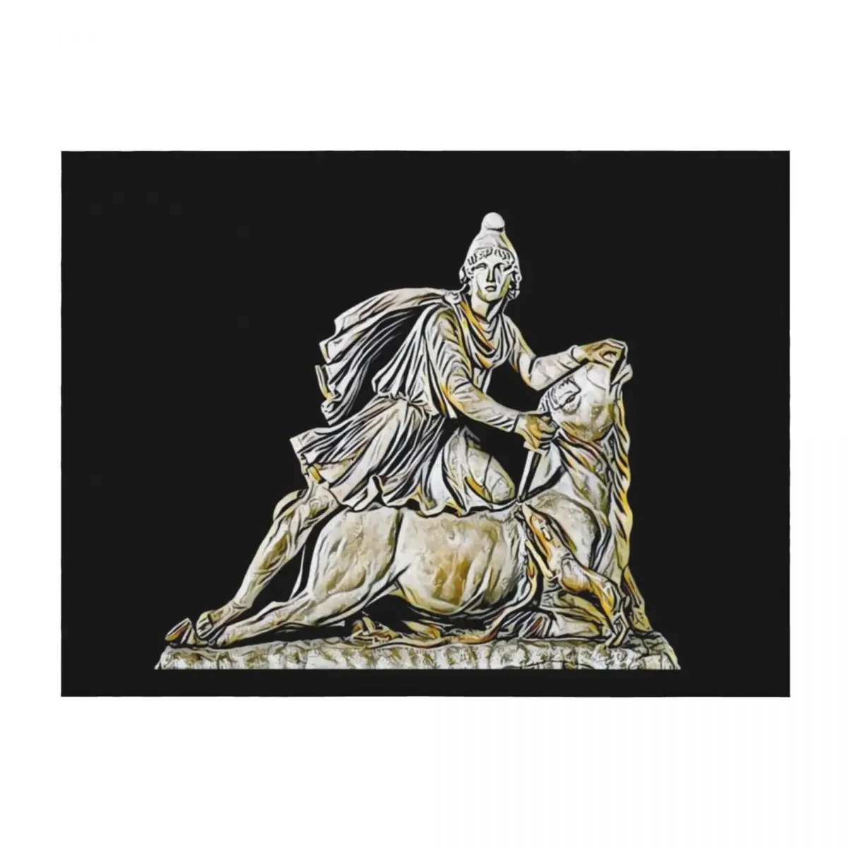 

Mithras Throw Blanket funny gift For Baby For Decorative Sofa For Sofa Thin Blankets