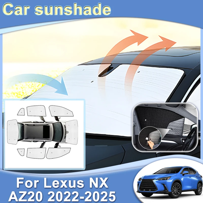 

Car Windshield Visor For Lexus NX AZ20 2022 2023 2024 2025 Full Window Sun Protection Heat Blocking Anti UV Sunshade Accessories