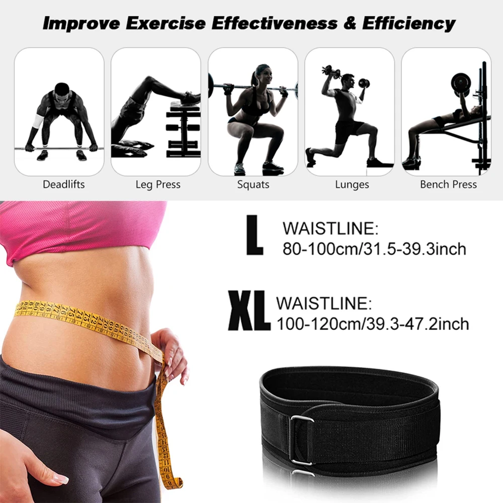 1 PC Fitness Weight Lifting Belt for Man and Woman Barbell Dumbbell Training Back Support Gym Squat Dip Powerlifting Wrist Brace