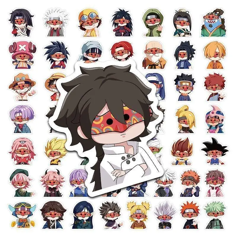 adesivos-de-anime-naruto-100-pecas-em-vinil-a-prova-d'Agua-para-criancas-para-caderno-garrafa-de-Agua-laptop-decalques-kawaii-divertidos