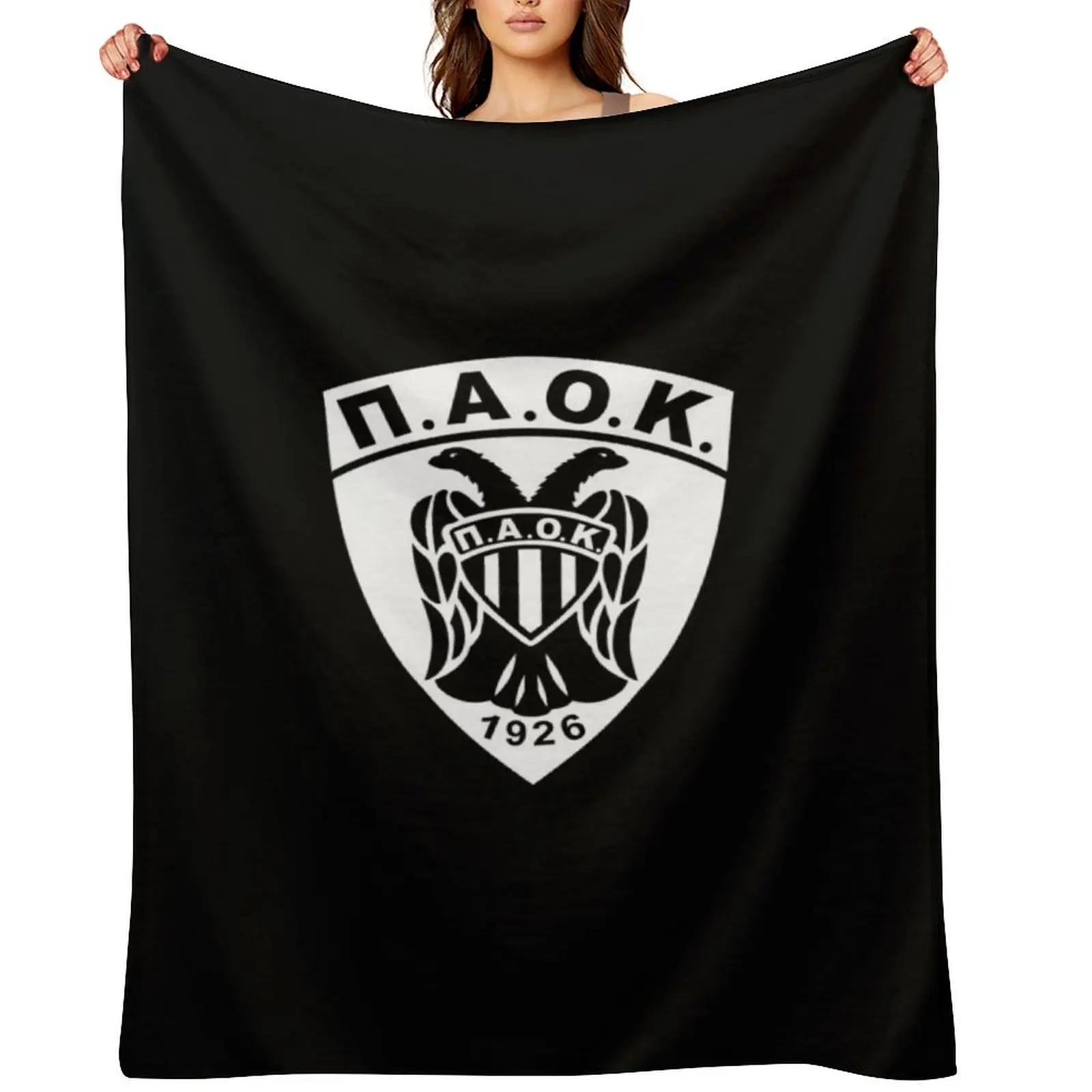 

PAOK basket Throw Blanket Loose Hair Decorative Sofas For Baby Blankets