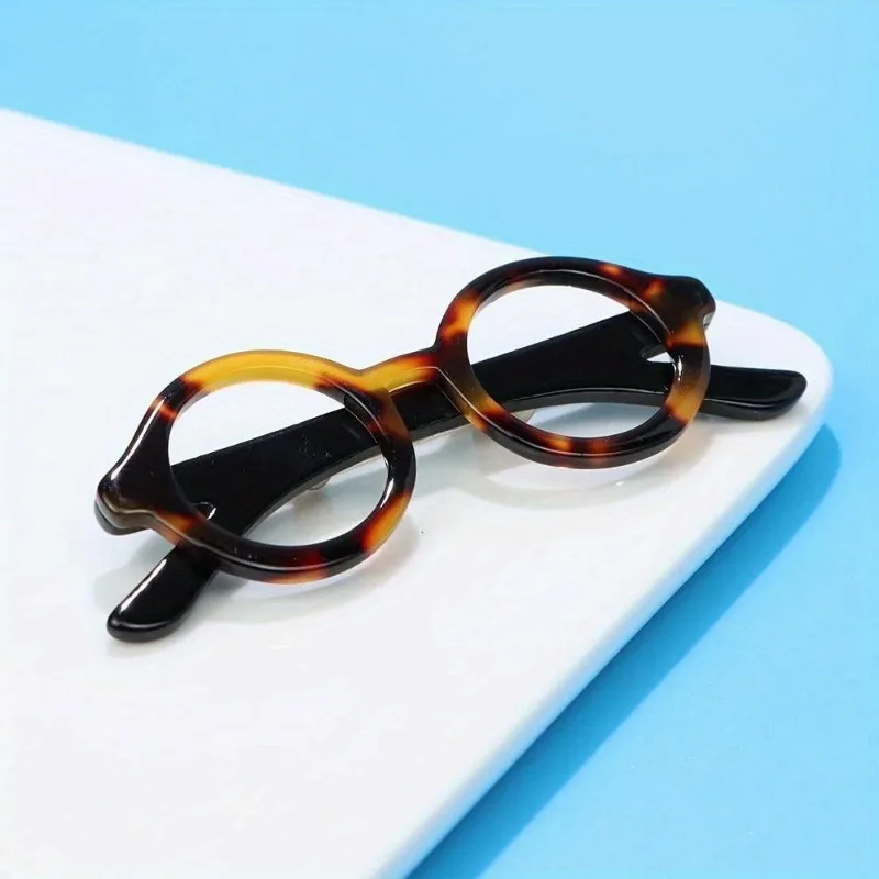 Fashion Acrylic Glasses Sunglasses Brooches Niche Personality Clothing Accessories Eye Styling Pins for Men and Women