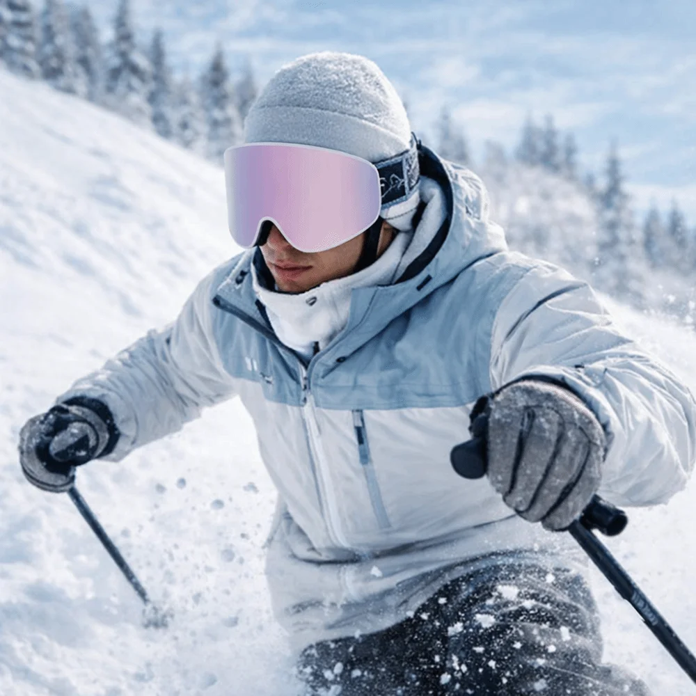 

Лыжные очки с защитой UV400, противотуманные, с полным покрытием, для сноуборда, с двойными цилиндрическими линзами, для сноубординга