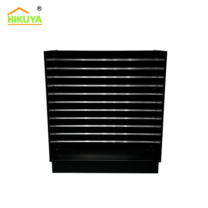Custom.HIKUYA Factory Wholesale Slatwall Display Stand  Wood Retail Display Table for Jewelry Clothes Store