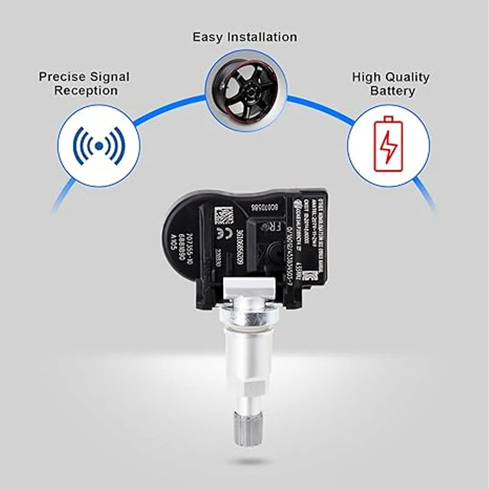 4Pcs 6855539 36106881890 36106856209 Tire Pressure Sensor for BMW 1 Series 2 Series X5 F15 F85 F20 F21 F22 F23 F34 F46 F80 F87