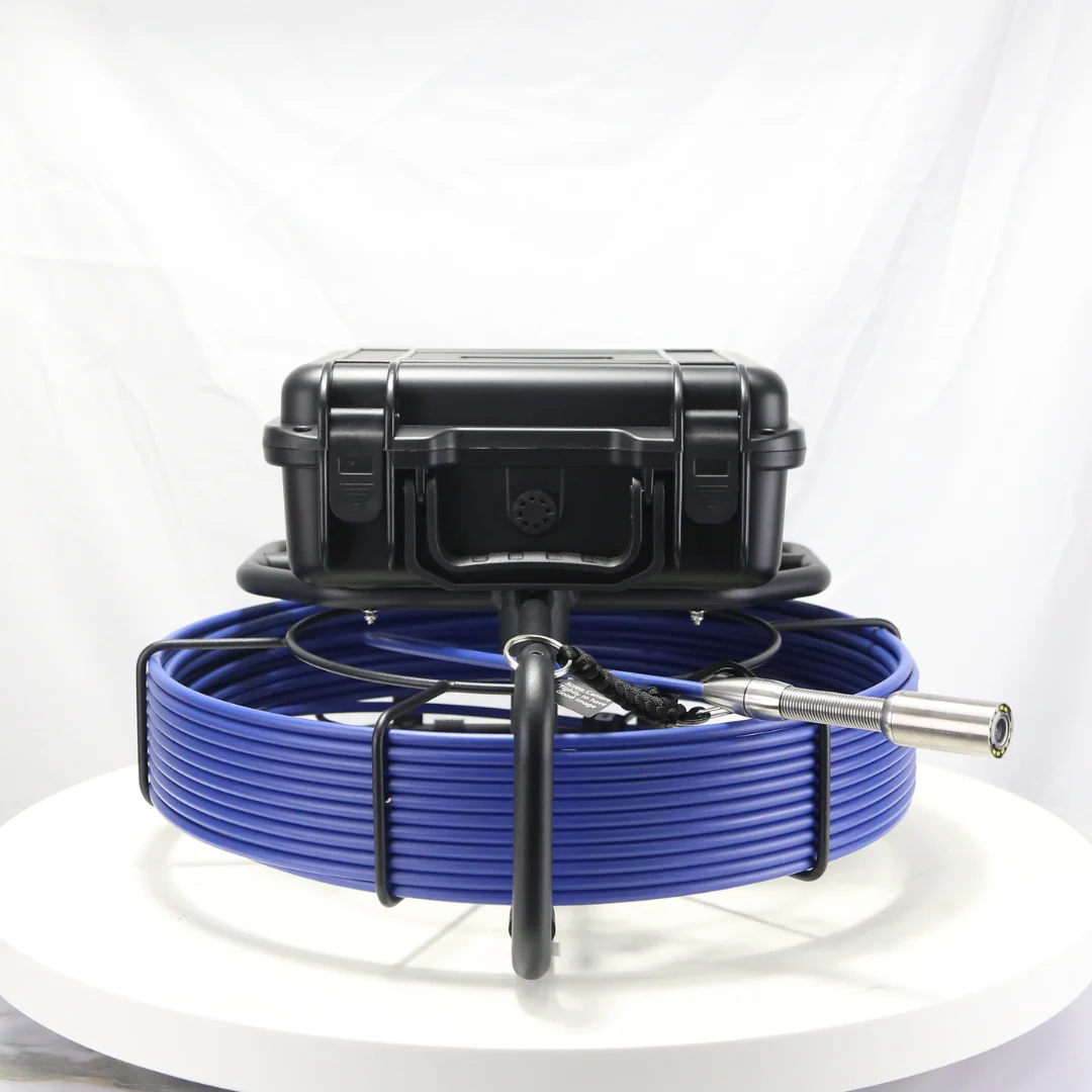 Telecamera per fognature OEM 720P 1080P Localizzatore DVR 512 opzionale Funzione WiFi con telecamera per ispezione tubi con schermo LCD da 9"