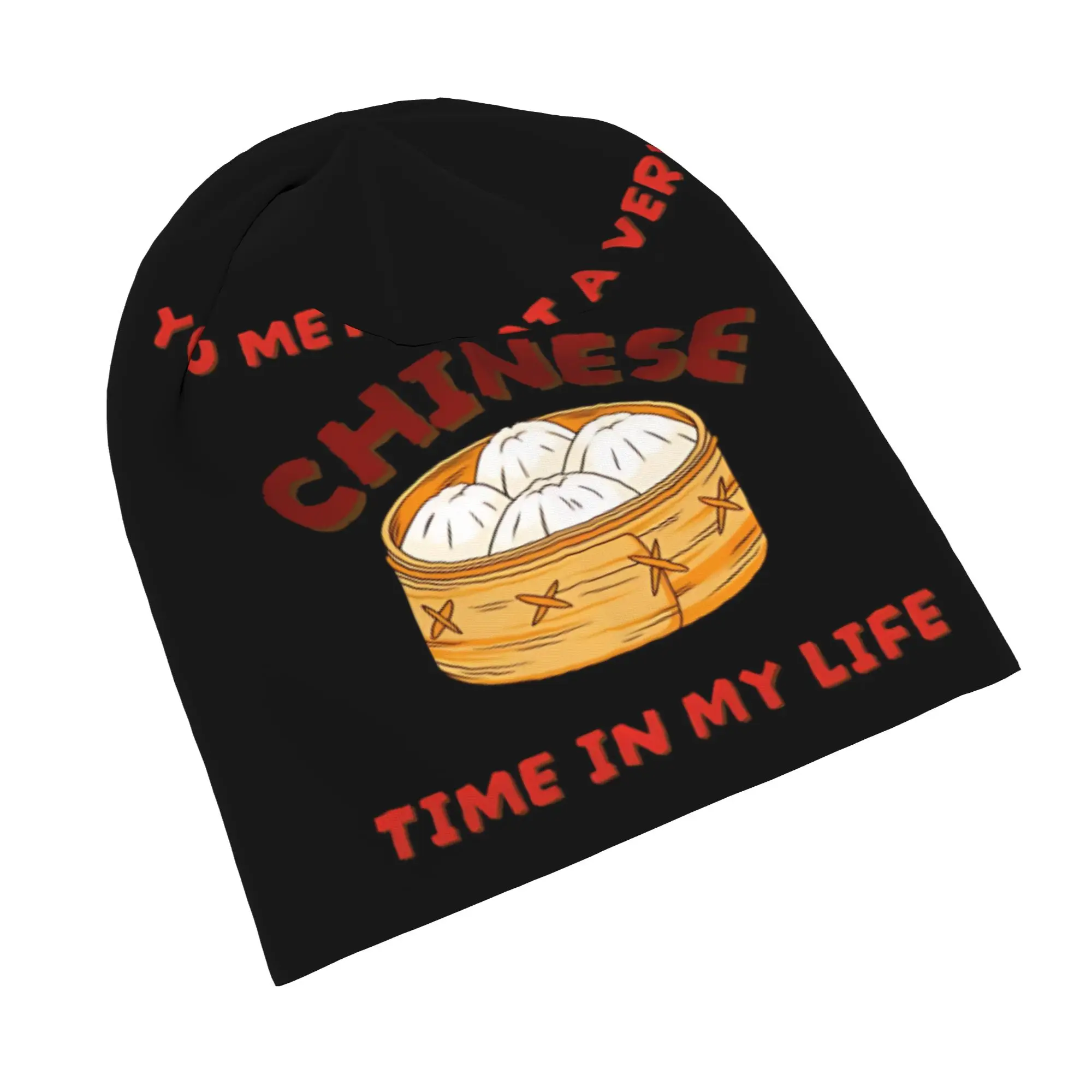 You met me at a very Chinese time in my life  Skullies Beanies Hat Food Summer Men Women Ski Caps Warm Dual-use Bonnet Hat