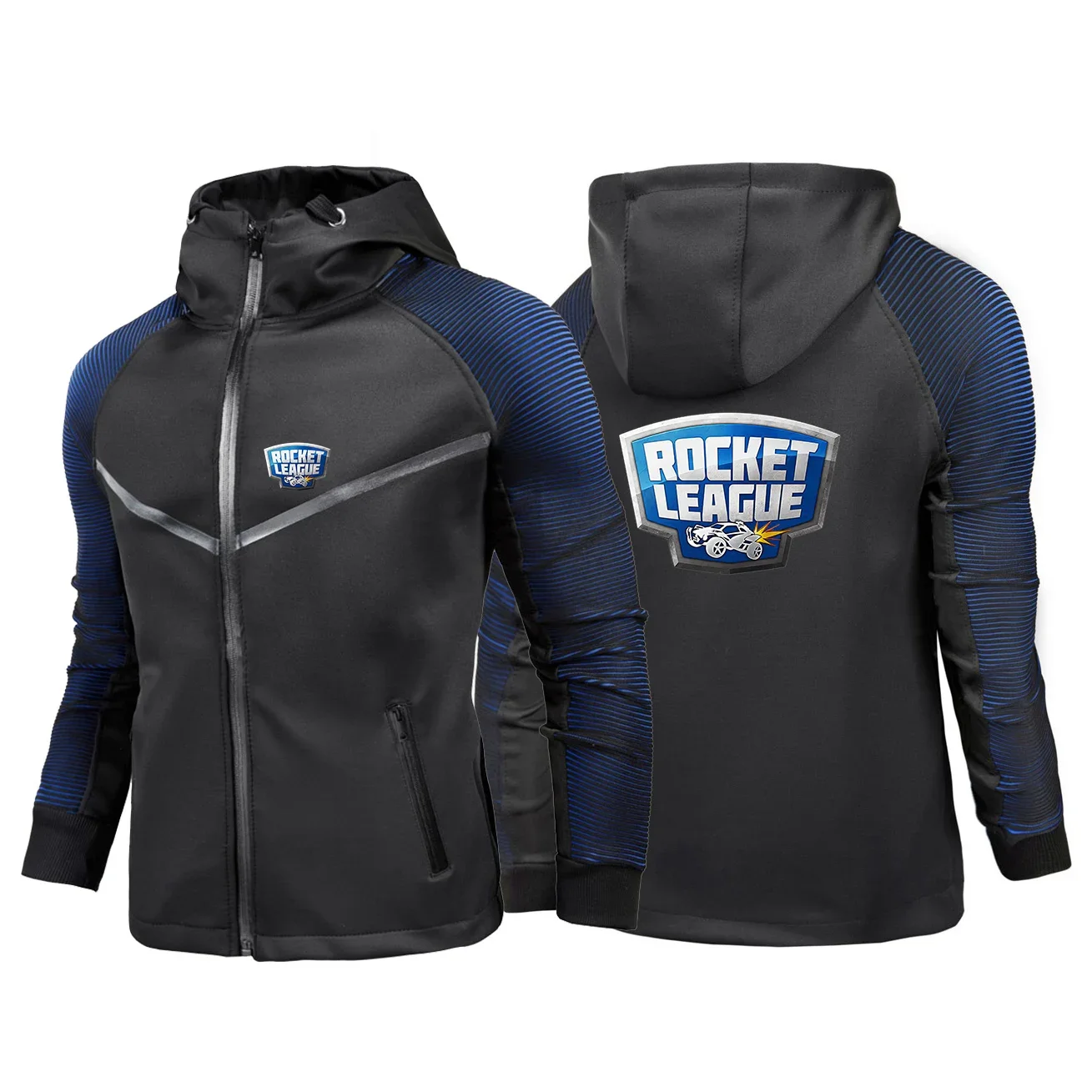 Rocket League 2024 Men New Long Sleeves Print Racing Suits  Casual Personality Waterproof Coats Man Zipper Hoodie Jacket Tops