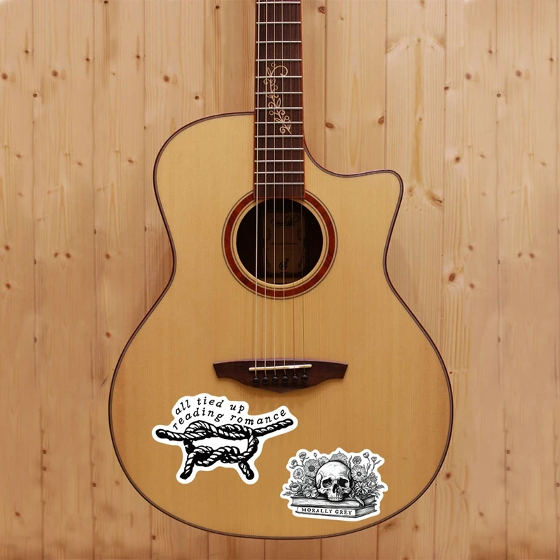 50PCS การ์ตูนสติกเกอร์กะโหลกศีรษะ Dark โรแมนติก Graffiti Decals ตกแต่งแล็ปท็อปกีตาร์กระเป๋าเดินทางสติกเกอร์โทรศัพท์มือถือ Pack KidsToys