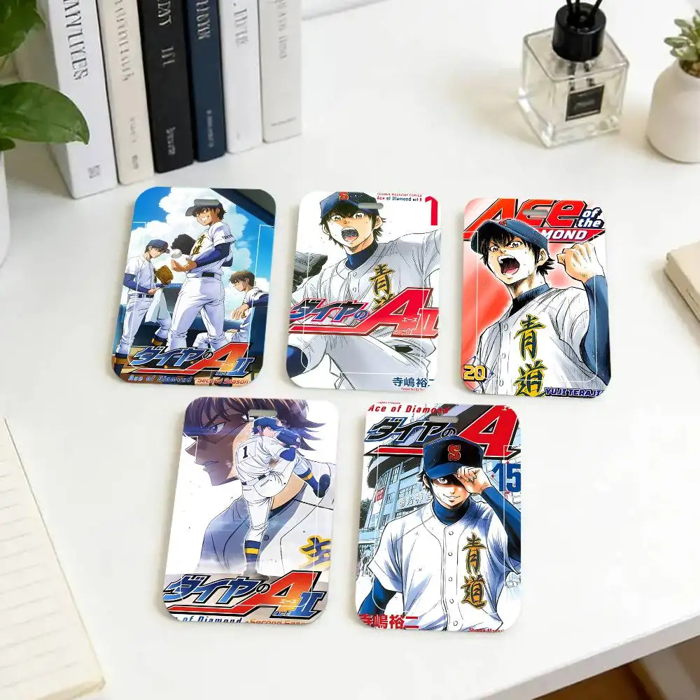 1pc Diamond No Ace Act II ID Card Sleeve School Card Access ID Card Bus Meal Card Protective Sleeve Easy Push