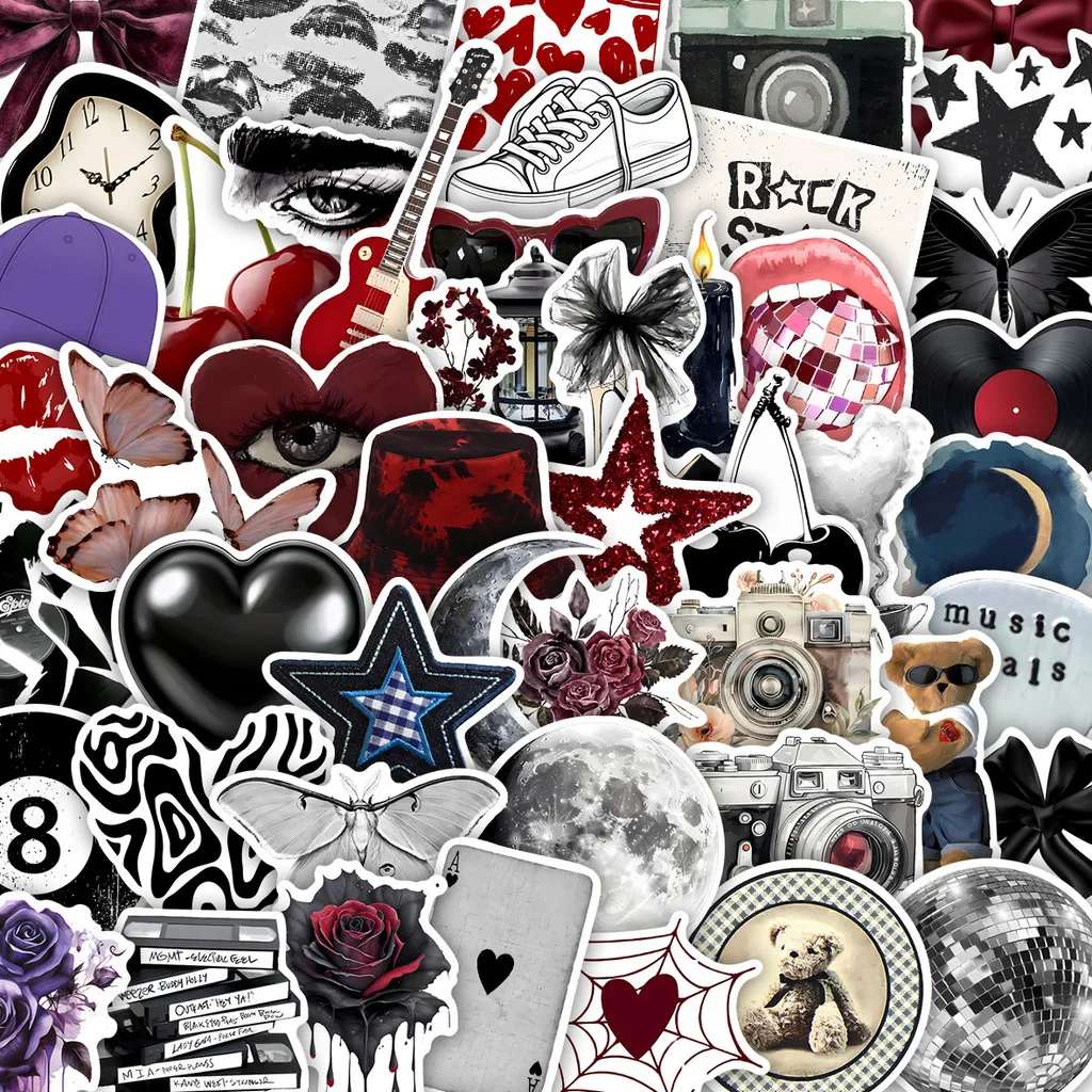 50 Stück Y2K Kreative INS-Style Aufkleber Wasserdichte PVC-Sticker für Gepäck Handy DIY Deko AnimeWorlds Store