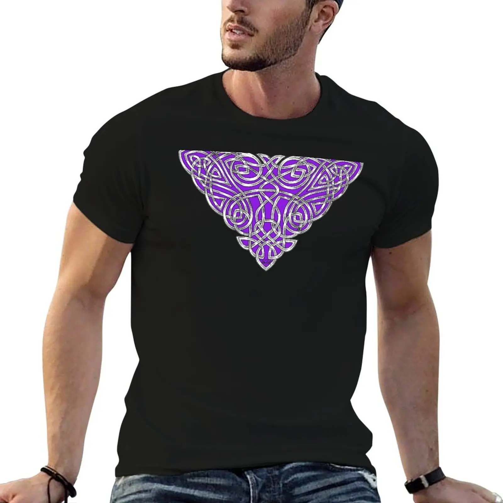 Angel Dancer Wings Celtic knotwork T-Shirt t shirt for man t shirts cotton 100% t shirts for man graphic tees T-shirt
