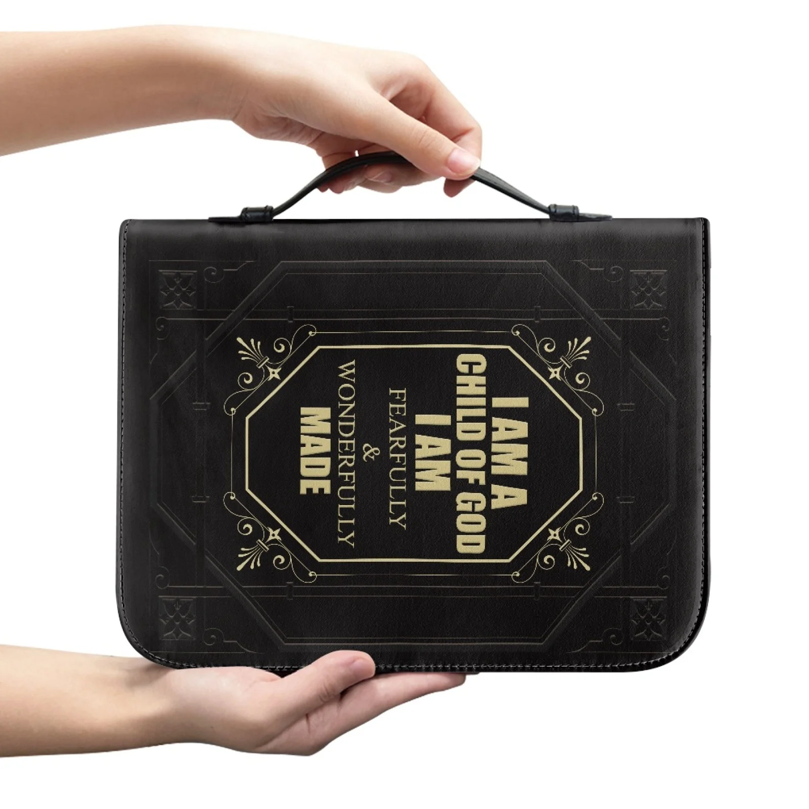 XIXIRIMIDO Scripture Verse Print Protective Church Bible Bag for Women Zipper Bible Cover 2026 Collection