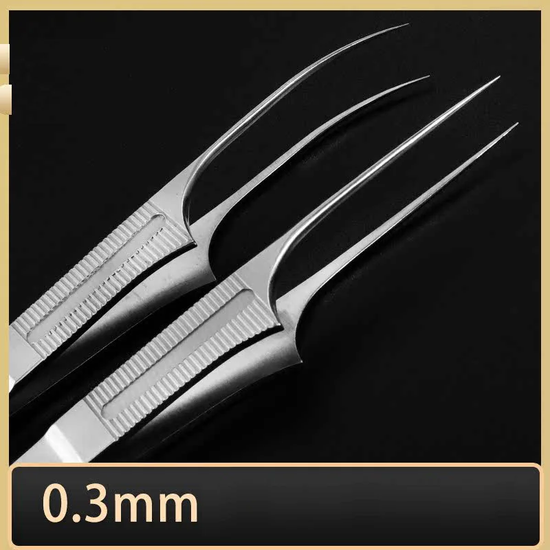 Beauty and plastic surgery 12cm implant forceps implanted with hair and hair transplant forceps fine tissue forceps 0.3mm straig